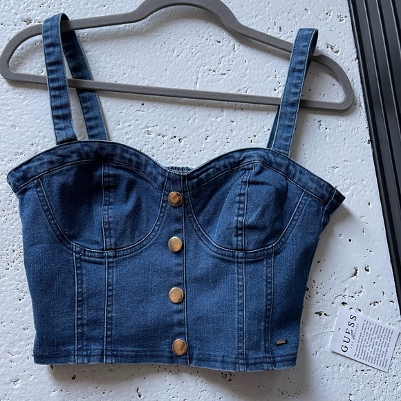 Guess Tops - Guess Denim Crop top